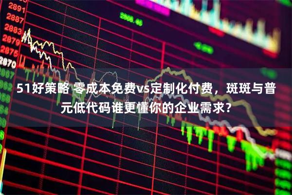 51好策略 零成本免费vs定制化付费，斑斑与普元低代码谁更懂你的企业需求？